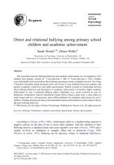 direct and relational bullying among primary school children and academic achievement.pdf